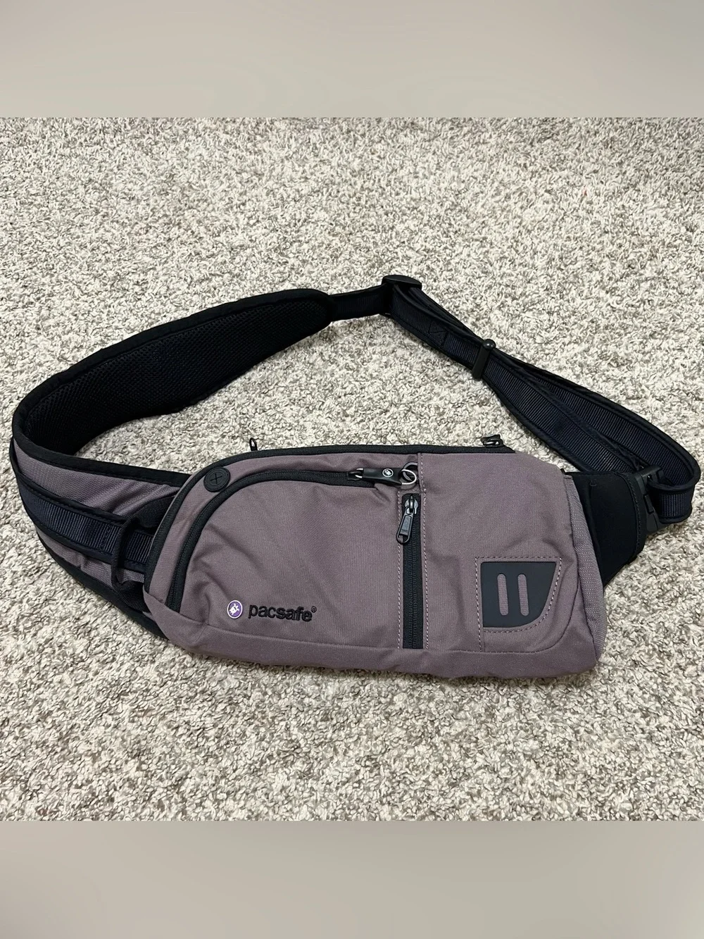 Pacsafe Venturesafe 150 PA028 Anti-Theft Sling Crossbody Pack in Light Purple